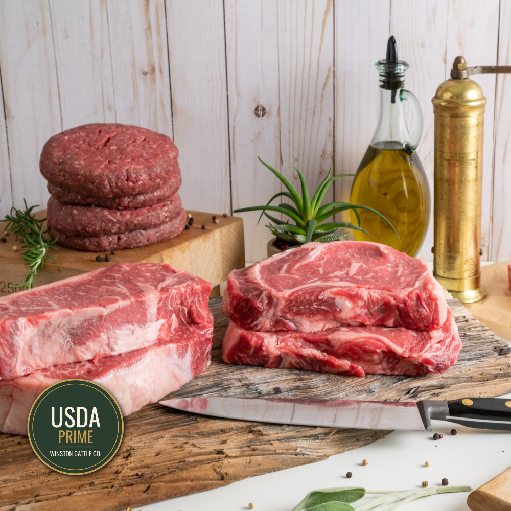The Weeknight — Ribeye, NY Strip & Ground for Two
